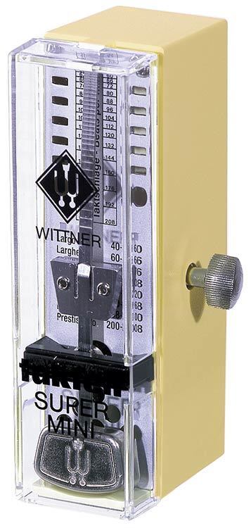Wittner Taktell Super-Mini Metronome - Ivory, Mechanical, No Batteries, Made in Germany