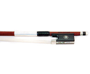 Gottfried Sturm Selected Pernambuco Violin Bow - Round, Ebony Frog, Silver Wire Grip, Made in Germany