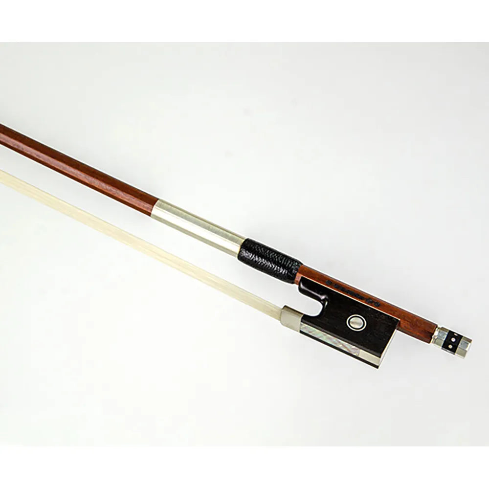Violin Bow WE Dorfler Pernamb 1A Octagonal Paris Eye Fine Ebony Frog Silver Wire Winding