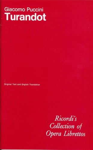 Turandot Libretti Italian/English Book