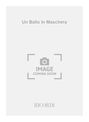 Un Ballo In Maschera Book