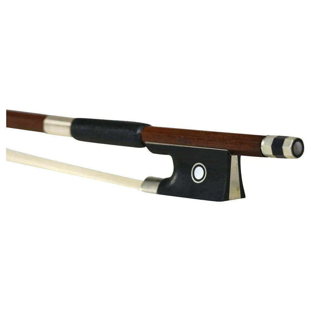 Brazilwood Violin Bow - 1/2 Paul - Intermediate Student, Ebony Frog, Made in Germany