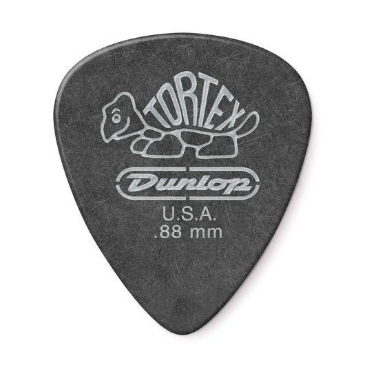 JIM DUNLOP 0.88MM TORTEX BLACK GOLD PICK (Single)