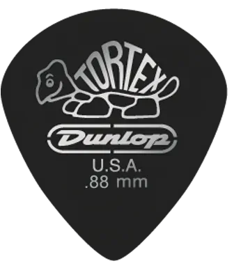 Jim Dunlop 0.88MM Tortex Black Gold Jazz Guitar Pick  (Single)