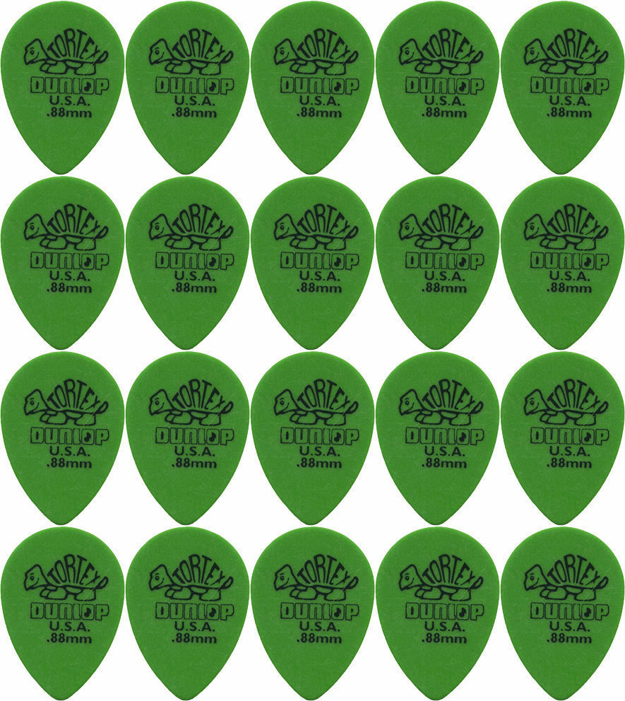 20 x Jim Dunlop Tortex Small Tear Drop .88MM Gauge Guitar Picks 423R