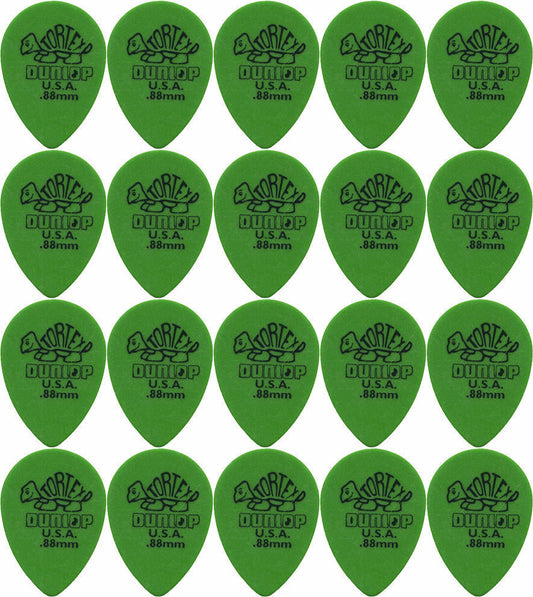 20 x Jim Dunlop Tortex Small Tear Drop .88MM Gauge Guitar Picks 423R