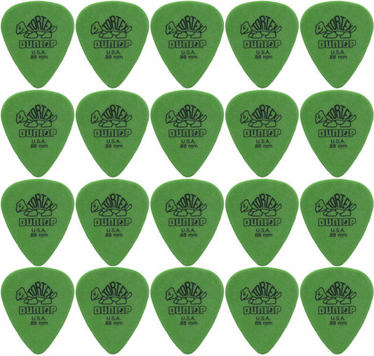 20 x Dunlop Tortex Standard 0.88mm Gauge Guitar Picks Free Post