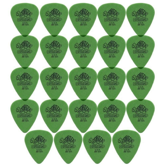 24 x Dunlop Tortex Standard 0.88mm Green Guitar Picks Bulk Bag
