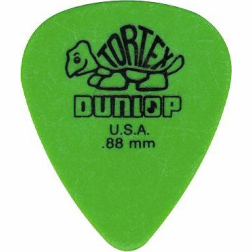 72 x Dunlop Standard Tortex Green 0.88mm Guitar Picks Bulk Bag