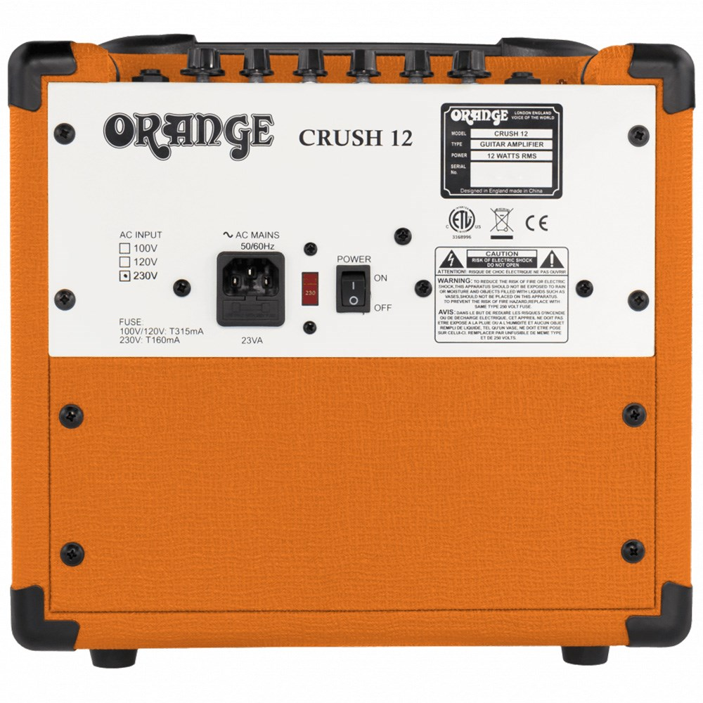 Orange Crush 12 Guitar Amp Combo w/ All Analogue Signal Path (12 Watts) — view 3