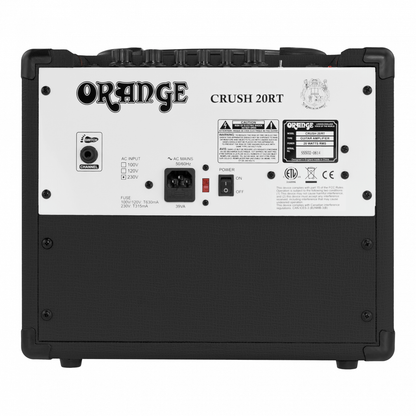 Orange Crush 20RT 20 Watt Guitar Combo Amp w/Reverb & Tuner - Black — view 4