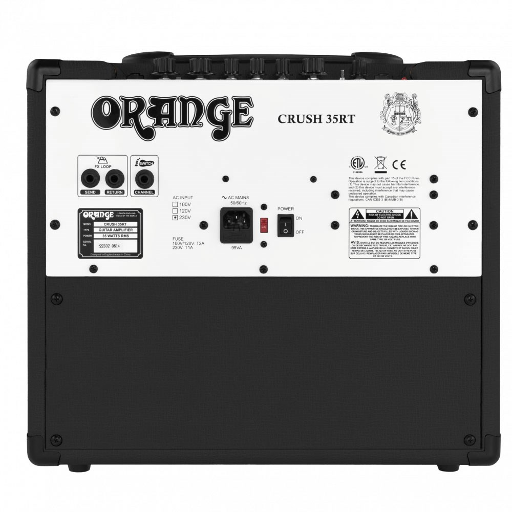 Orange Crush 35RT Guitar Amp Combo w/ All Analogue Signal Path Reverb & Tuner (Black) — view 2