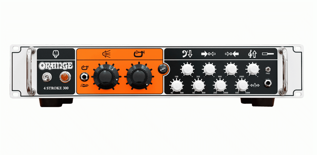 Orange 4 Stroke 300 Bass Head