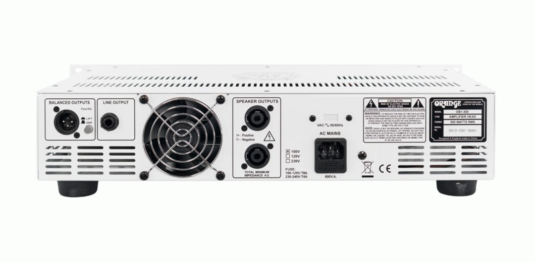 Orange OB1 500 Bass Head — view 3