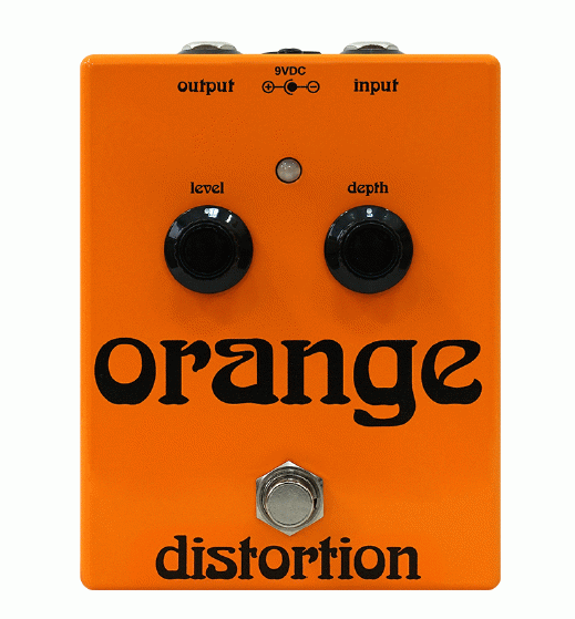 Orange Distortion Effects Pedal