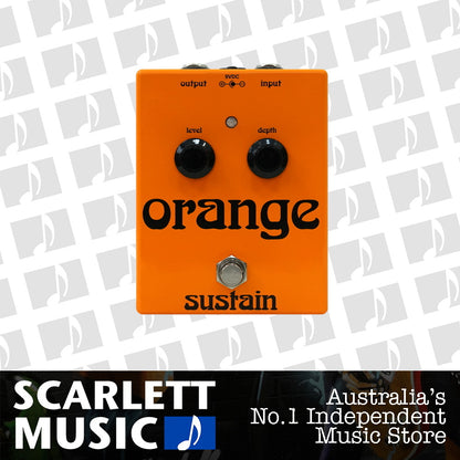 Orange Sustain Effect Pedal — view 2