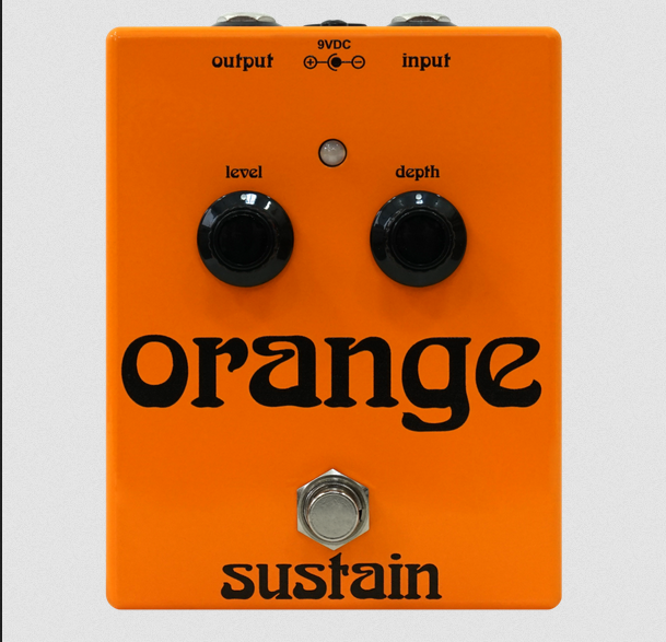 Orange Sustain Effect Pedal