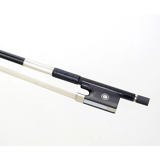 FPS Blackbird Violin Bow Round Stick Silver Wire 4/4 with Ebony Frog and Nickel-Silver Ferrule