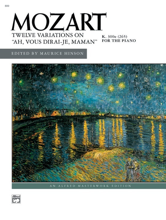 Mozart Variations On Ah Vous Dirais Junior Ensemble Maman Piano
