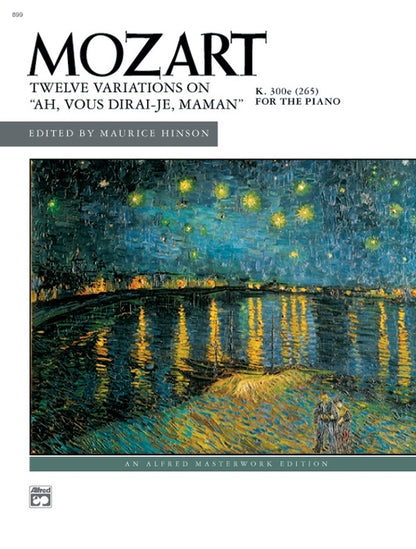 Mozart Variations On Ah Vous Dirais Junior Ensemble Maman Piano