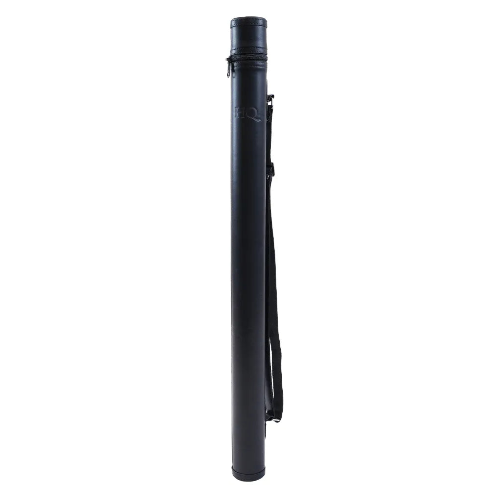 HQ Microfibre Bow Tube for Violin, Viola, Cello - Black, Double, Scratch Resistant, Adjustable Strap, Padded Interior, YKK Zippered End