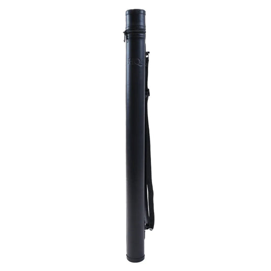 HQ Microfibre Bow Tube for Violin, Viola, Cello - Black, Double, Scratch Resistant, Adjustable Strap, Padded Interior, YKK Zippered End