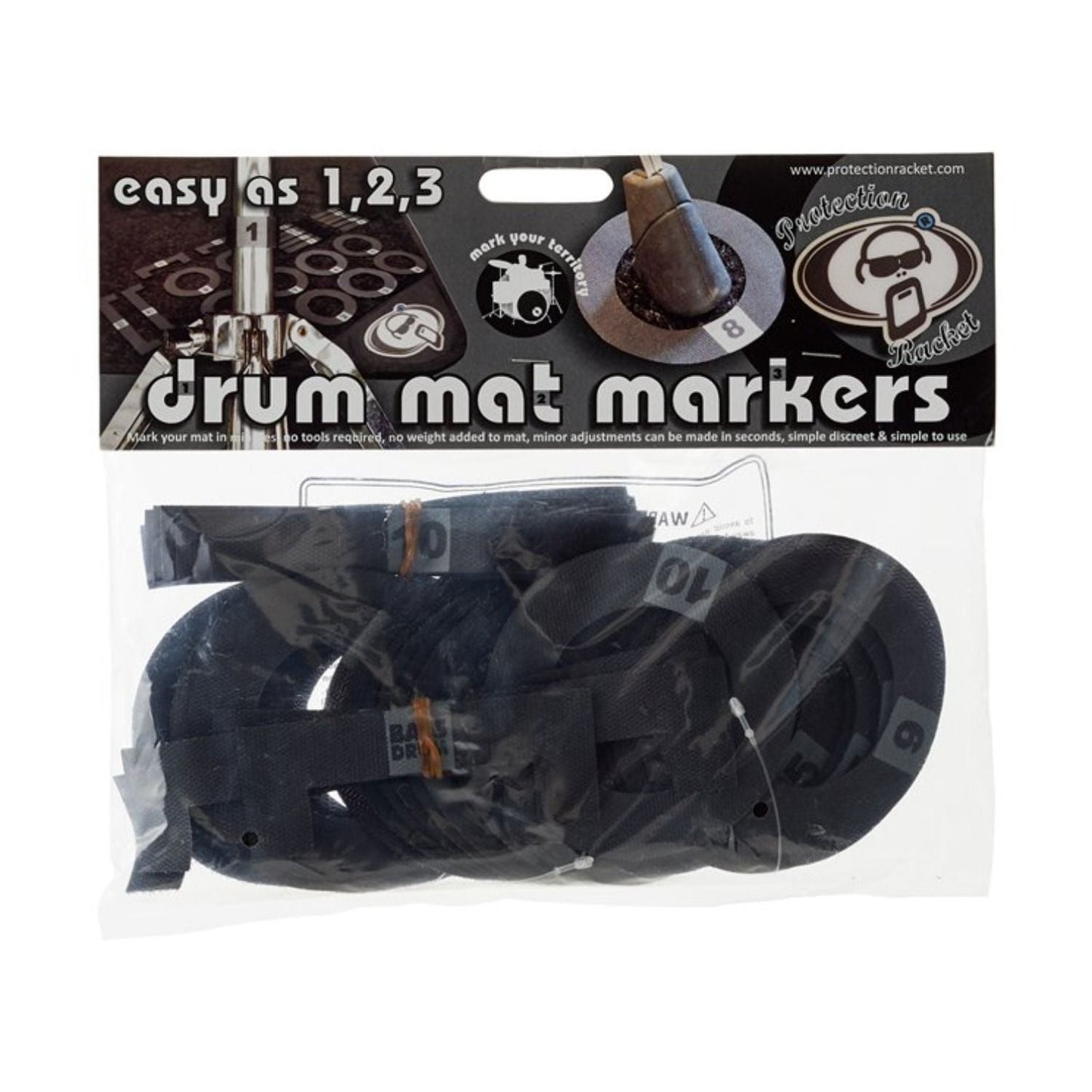 Protection Racket Numbered Drum Mat Marker Pack (PR-902201)