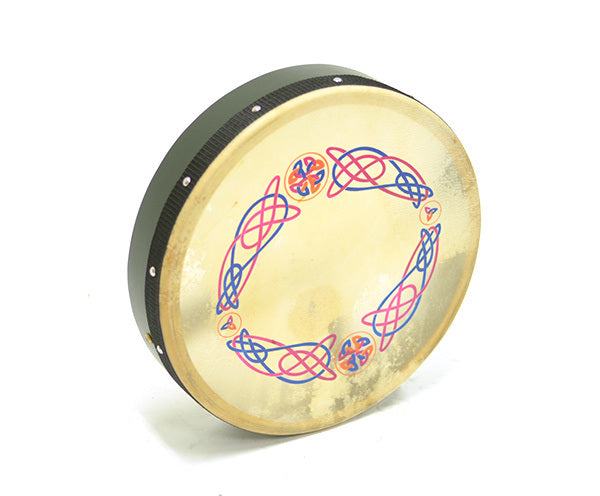 Bodhran-Non Tunable (35cm) 14in Knotwork