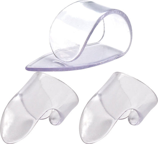 Jim Dunlop Clear "D" Plastic Large Gauge: 1 x Thumb Pick & 2 x Finger Picks