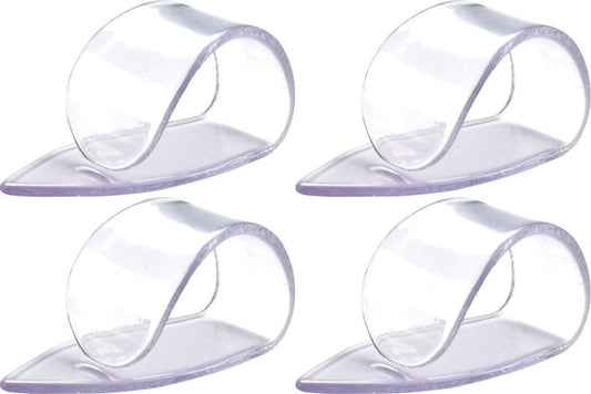 4 x Jim Dunlop Clear "D" Plastic Large Gauge Thumbpicks 9036R Thumb Picks