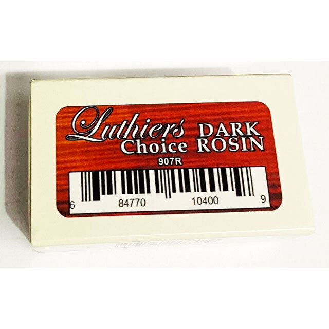 Luthiers Choice 907R Dark Rosin for Violin & Viola in Wood Tray, Hypo-Allergenic, Made in USA — view 2