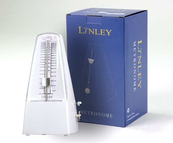 Linley Metronome Plastic with Bell-Classic-GlossWhite