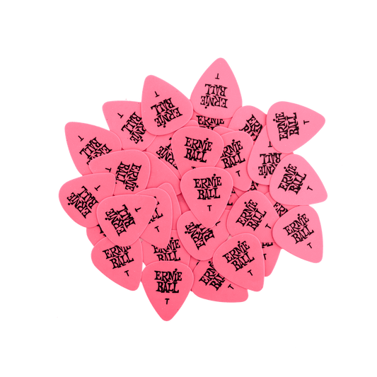 Ernie Ball Thin Pink Cellulose Picks, bag of 144