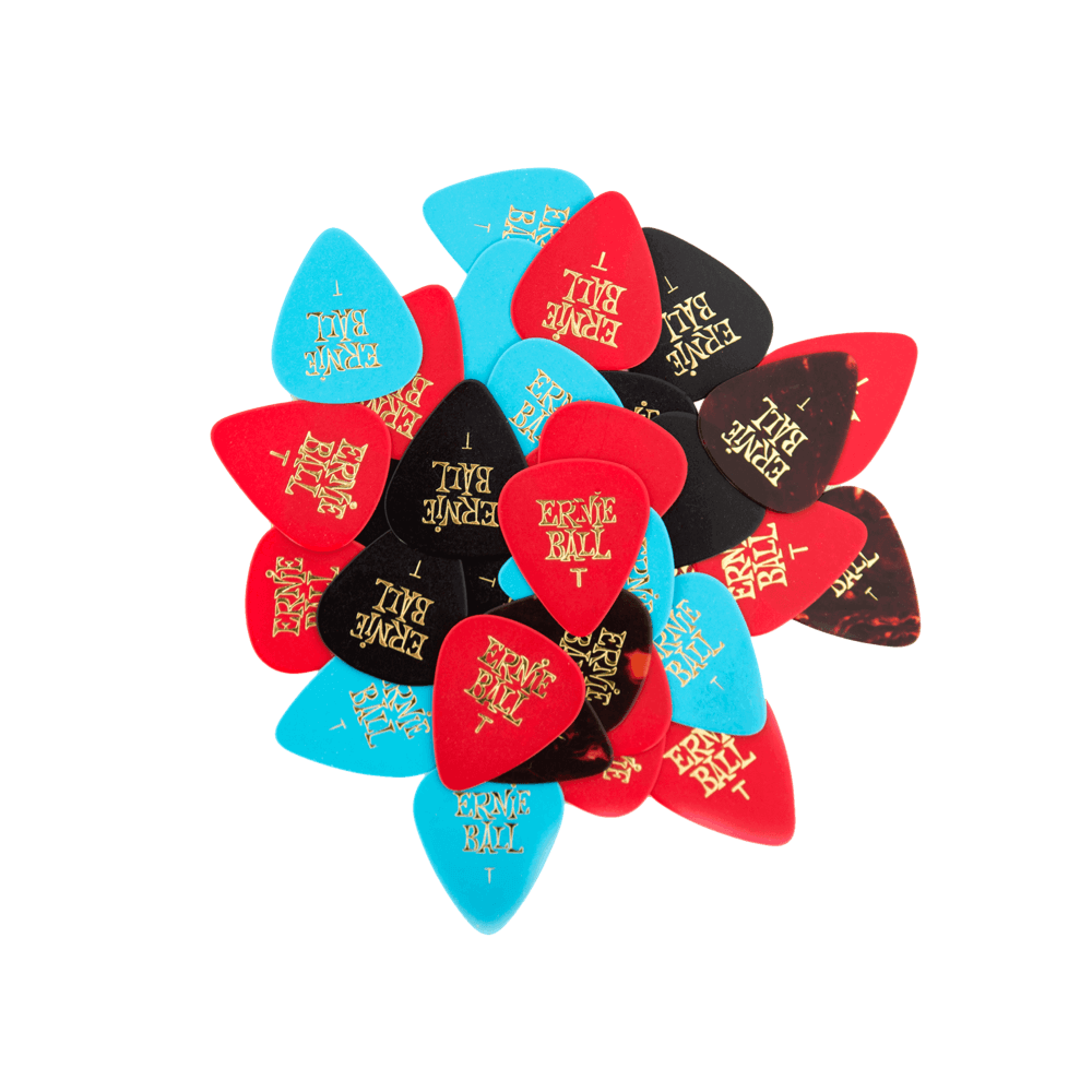 Ernie Ball Thin Assorted Cellulose Picks, bag of 144