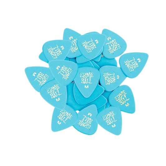 Ernie Ball Medium Blue Cellulose Picks, bag of 144