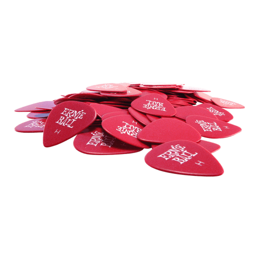 Ernie Ball Heavy Red Cellulose Picks, bag of 144