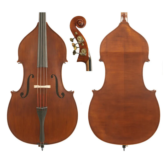 Gliga IF French-Style 3/4 Bass - Solid Spruce Top, Sycamore Maple Back, Ebony Fingerboard, Hand Applied Oil Varnish, Made in Romania