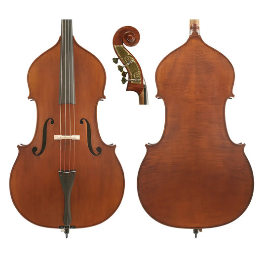 Gliga I 3/4 Swell-Back Bass, Solid Spruce Top, Sycamore Maple Back, Ebony Fingerboard, Professional Instrument, Made in Romania