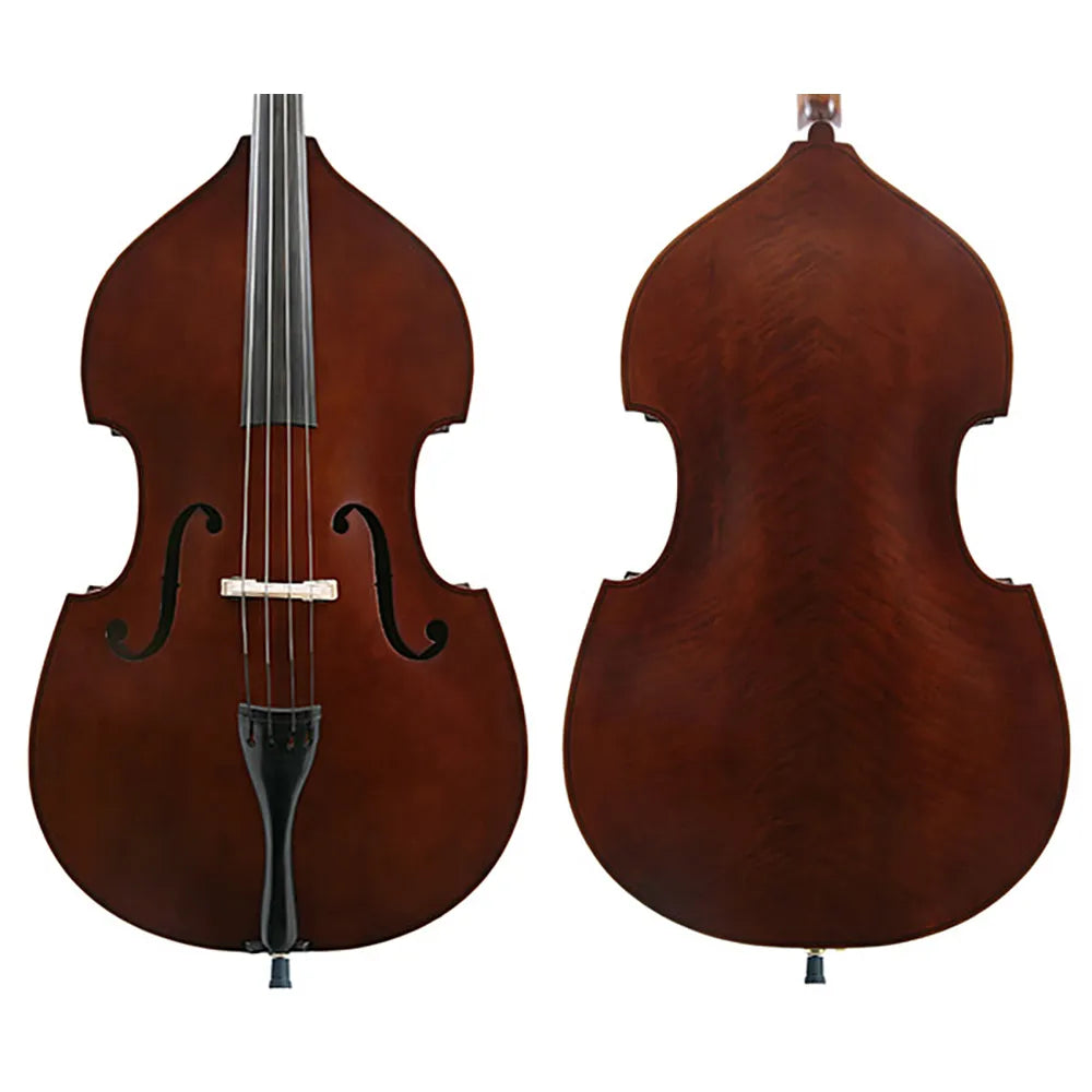 J Francis Ply Double Bass Outfit 3/4 with Upgraded Padded Bag and FPS Brazilwood Bow