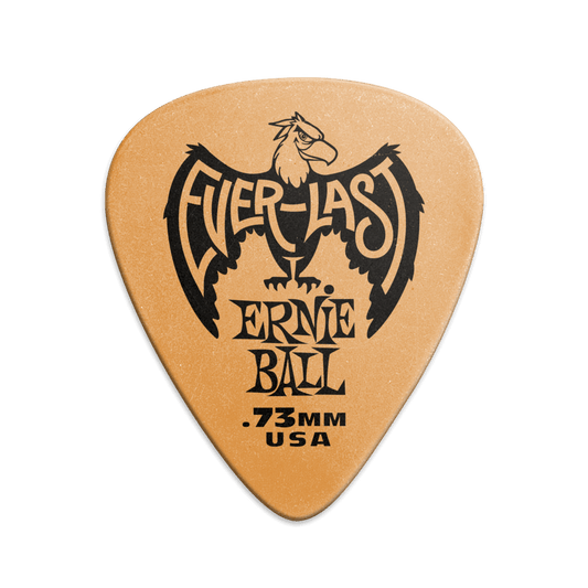 Ernie Ball 0.73 mm Everlast Picks 12 Pack, Orange