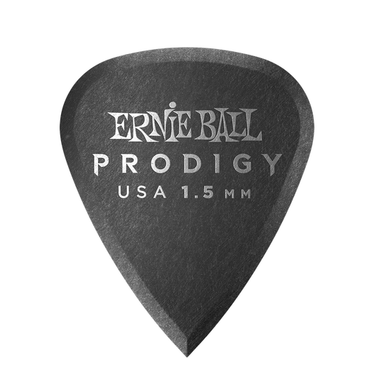 Ernie Ball 1.5 mm Standard Prodigy Picks 6 Pack, Black
