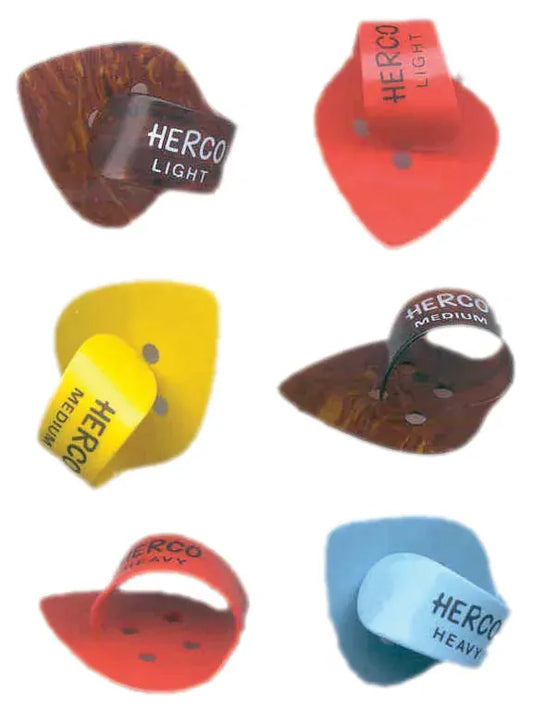Herco Thumb Pick Flat Light Gauge J911 (Single Pick)
