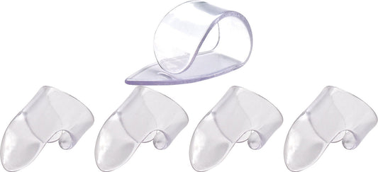 Jim Dunlop Clear "D" Plastic Large Gauge: 1 x Thumb Pick & 4 x Finger Picks