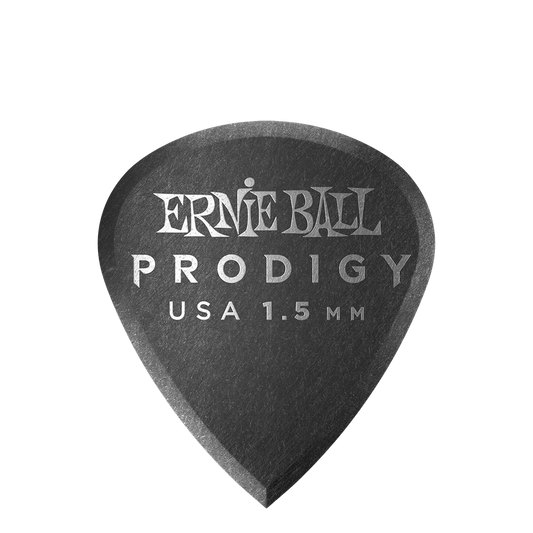 Ernie Ball 1.5 mm Mini Prodigy Picks 6 Pack, Black