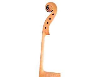Carved D/Bass Neck-Plain Maple