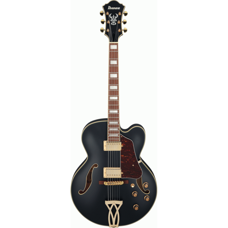 Ibanez AF75G BKF Artcore Electric Guitar Black Flat
