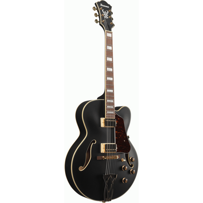 Ibanez AF75G BKF Artcore Electric Guitar Black Flat — view 3