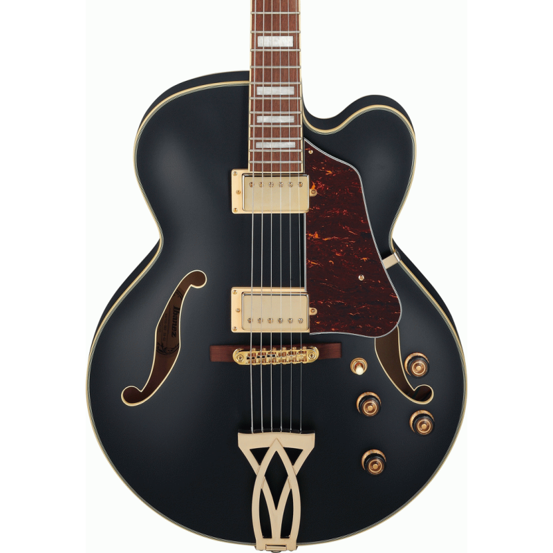 Ibanez AF75G BKF Artcore Electric Guitar Black Flat — view 4