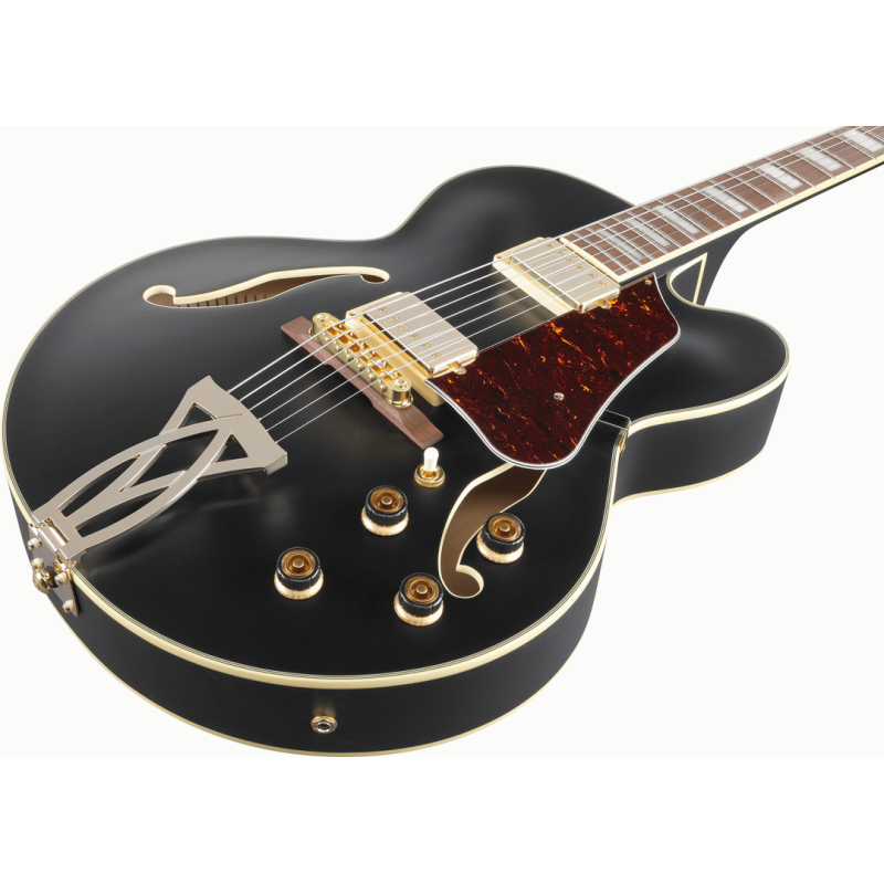 Ibanez AF75G BKF Artcore Electric Guitar Black Flat — view 6