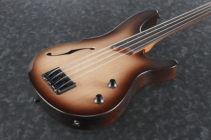 Ibanez SRH500F NNF Electric Bass (Natural Browned Burst Flat) — view 2